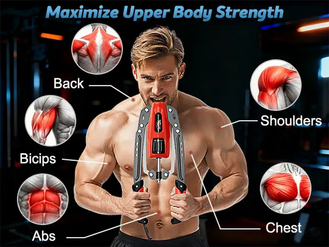 Twister Arm Trainer, 22-440Lbs Adjustable Hydraulic Power, Chest Workout Equipment, Compact Fitness Equipment for Upper Body Workout