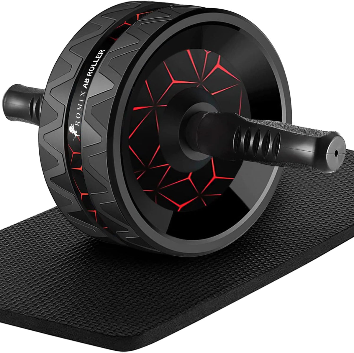 Ab Roller Wheel for Abs Workout, Dual Wheel Core Trainer, Knee Mat