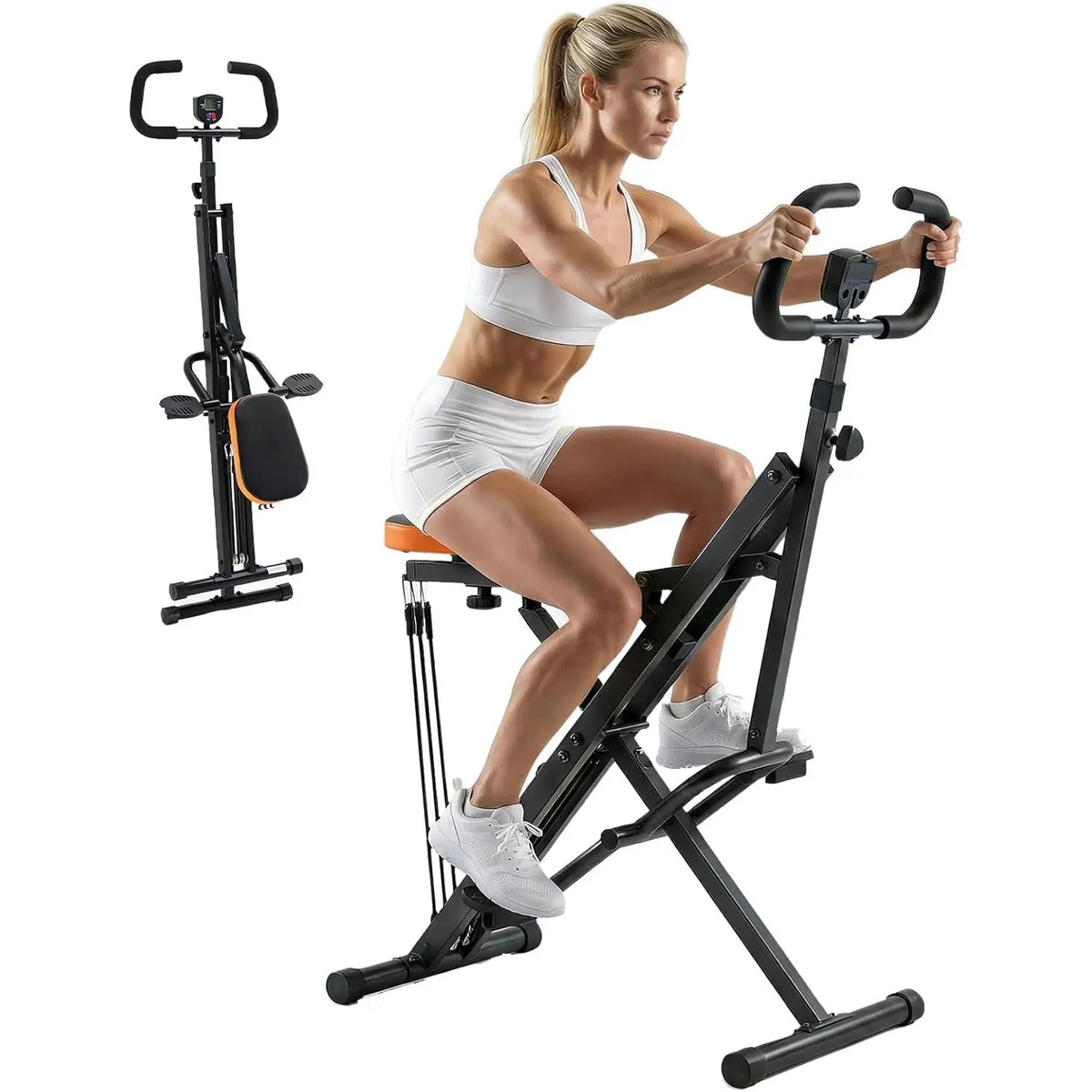 Squat Machine for Women at Home – Foldable Glute Workout Equipment, 330 LBS Weight Capacity, Adjustable Resistance Full Body Workout Machine, Compact for Small Spaces